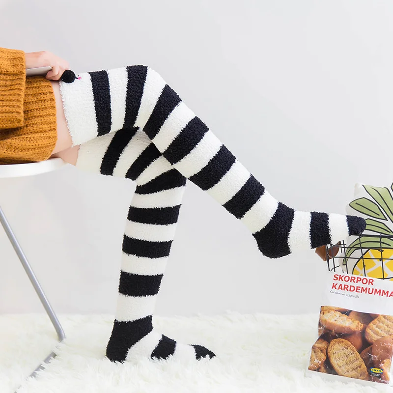 Anewmorn Cartoon Thick Warm Knee Socks Animals Winter Cute Women's Coral Velvet Home Floor Socks Sleep Kawaii Towel Stockings
Anewmorn Cartoon Thick Warm Knee Socks Animals Winter Cute Women's Coral Velvet Home Floor Socks Sleep Kawaii Towel Stockings