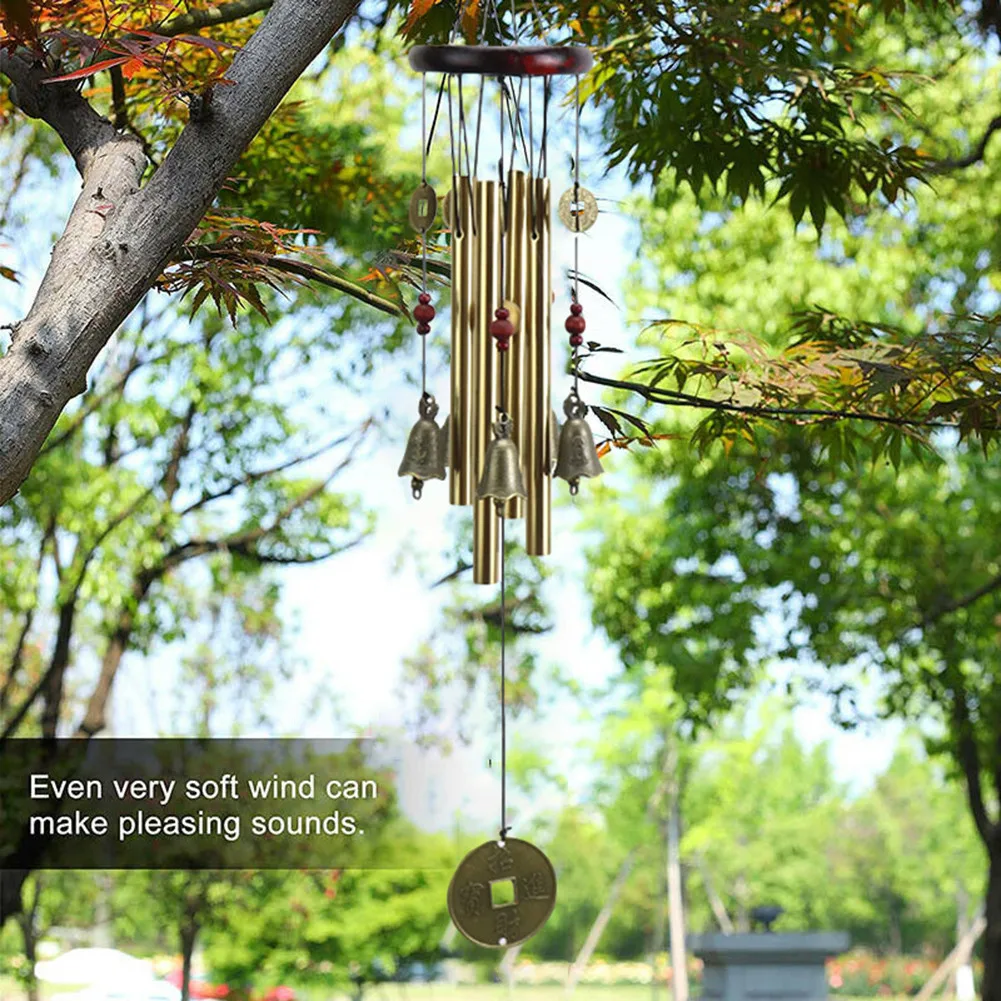 1PC Outdoor Metal Bronze Wind Chimes 4 Tubes Garden Hanging Decor Ornament Door Decoration Pendant
1PC Outdoor Metal Bronze Wind Chimes 4 Tubes Garden Hanging Decor Ornament Door Decoration Pendant