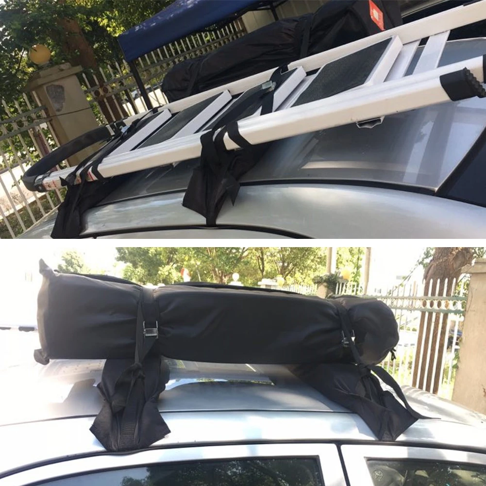 Auto Soft Roof Rack 2 Pieces/Set Black Luggage Easy Load 60kgs Foldable Oxford Universal Car Carrier Kit | Автомобили и мотоциклы