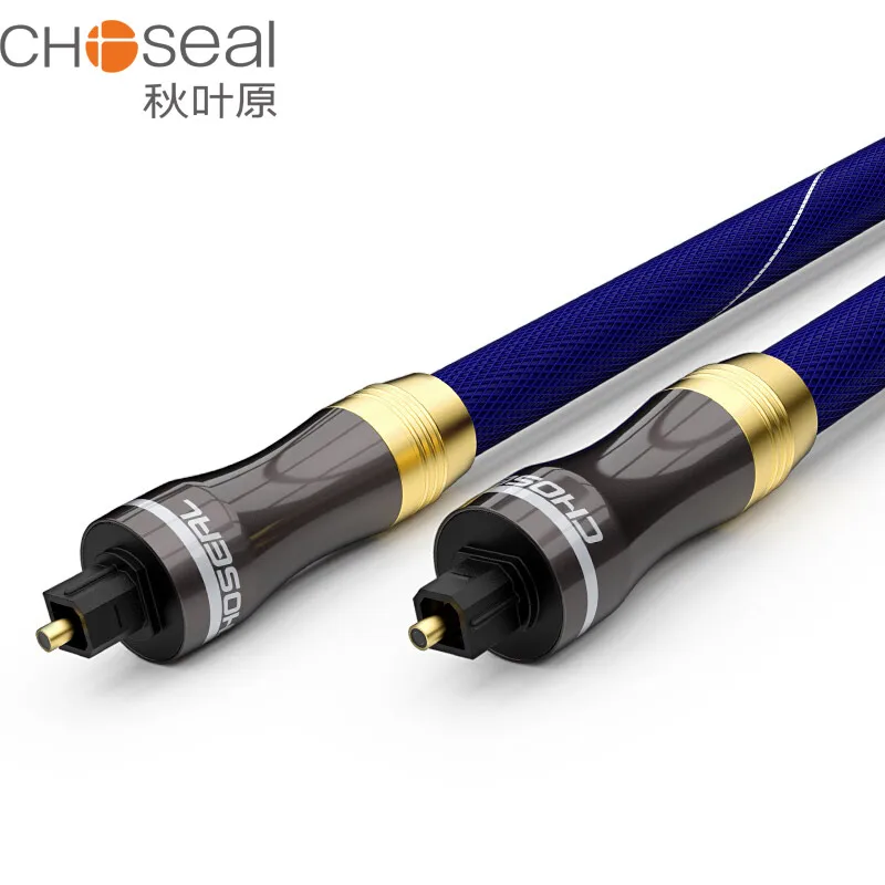 CHOSEAL Toslink цифровой волоконно оптический аудио кабель мужской и Мужской премиум