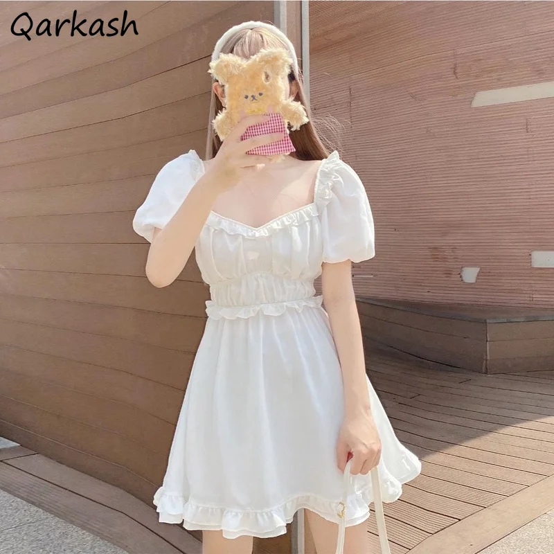 Женское платье Kawaii Ulzzang Maiden, однотонное белое сказочное платье, милый Дамский Мини Сарафан с пышными рукавами, съедобное дерево, грибок, новы...
Женское платье Kawaii Ulzzang Maiden, однотонное белое сказочное платье, милый Дамский Мини Сарафан с пышными рукавами, съедобное дерево, грибок, новы...