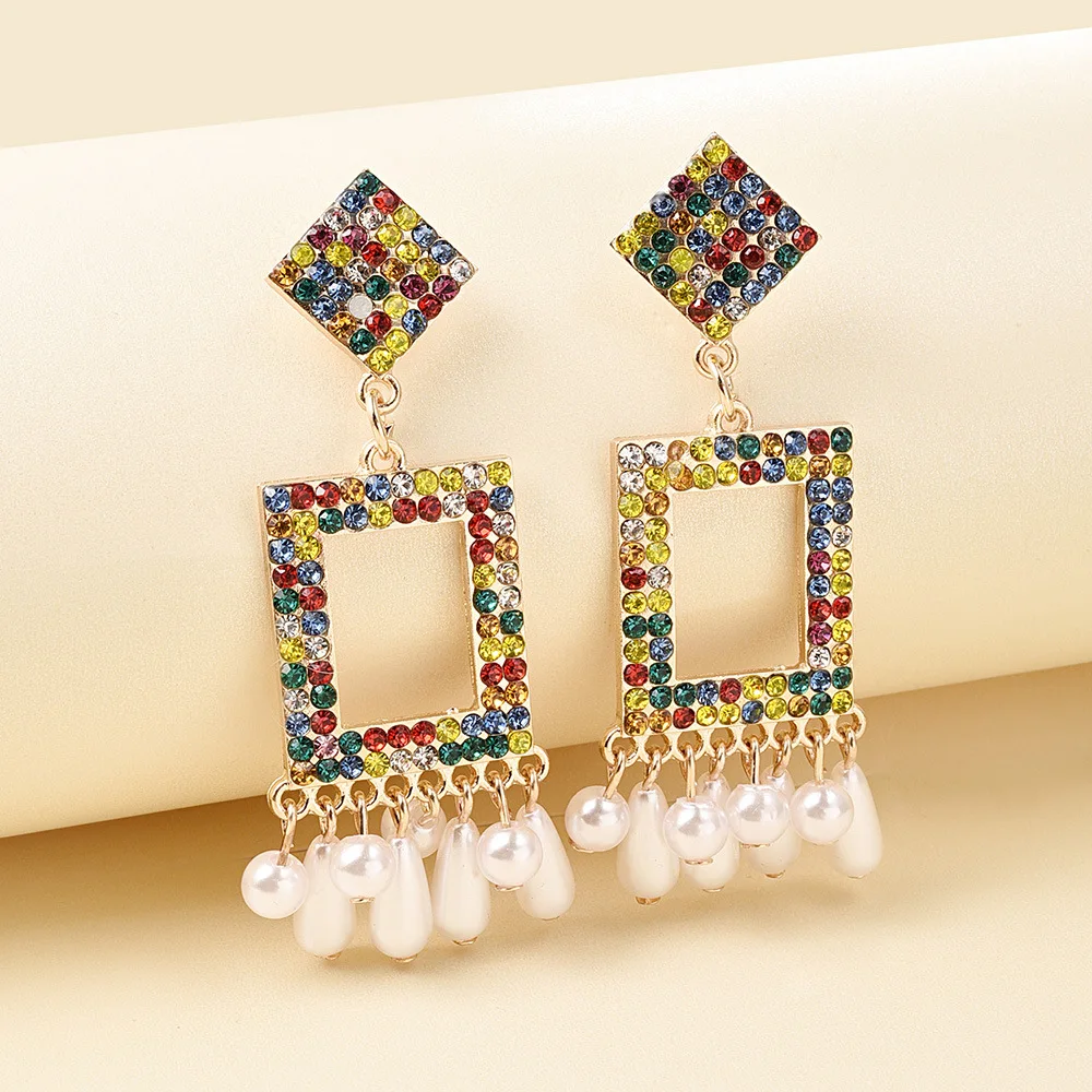 Vintage Pearl Tassel Drop Earrings for Women Statement Geometric Crystal Pearl Beads Dangel Earrings Korea Bohemia Ear Rings
Vintage Pearl Tassel Drop Earrings for Women Statement Geometric Crystal Pearl Beads Dangel Earrings Korea Bohemia Ear Rings