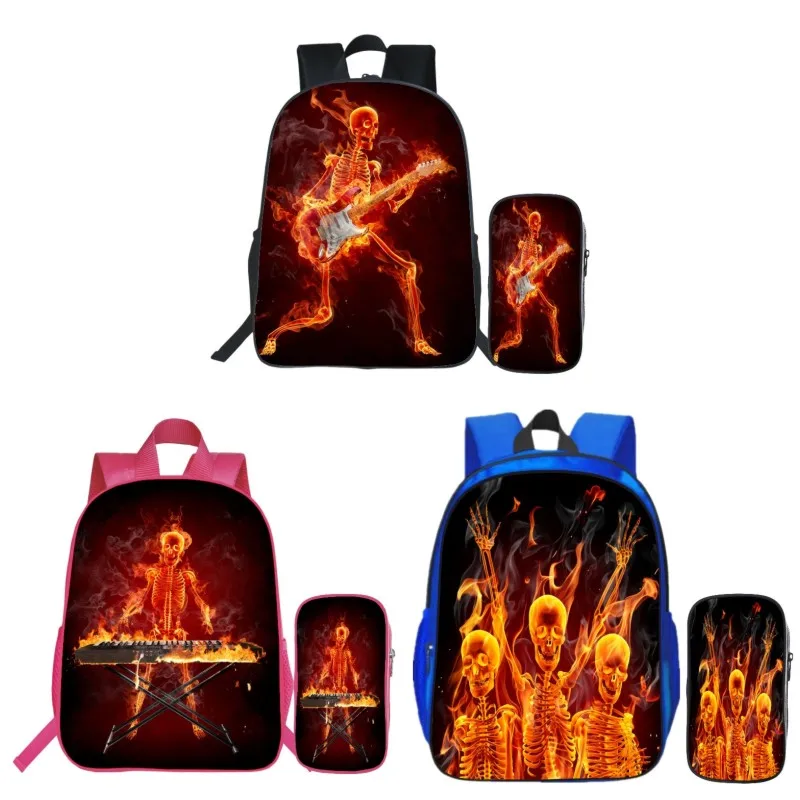 2Pcs/Set 3D Printing Skull Boys School Backpack for Kids School Bags for Children Schoolbag for Kindergarten Shoulder Bag Girls
2Pcs/Set 3D Printing Skull Boys School Backpack for Kids School Bags for Children Schoolbag for Kindergarten Shoulder Bag Girls