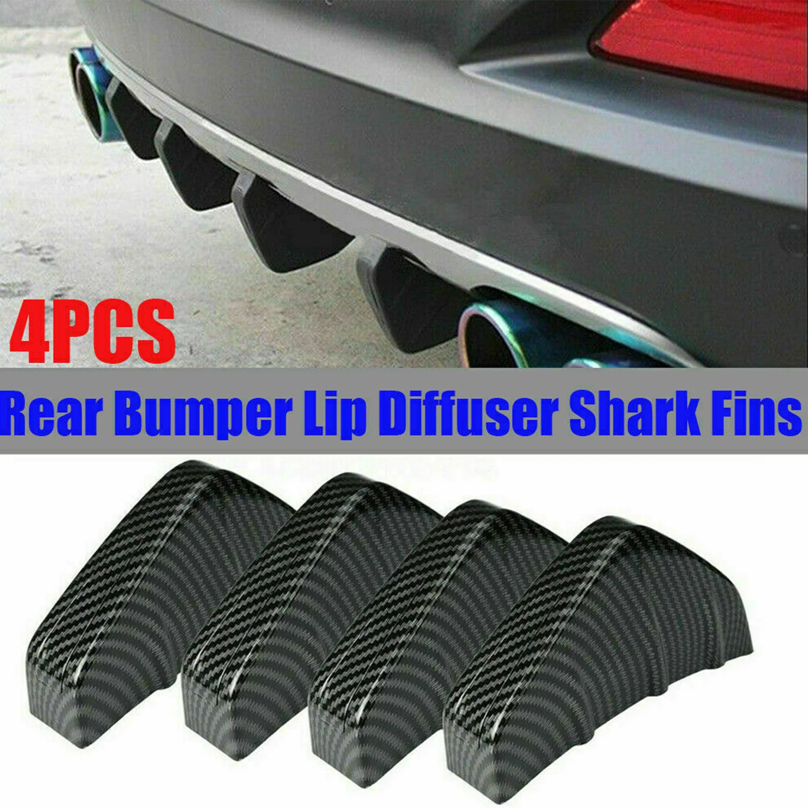 4pcs Car Rear Spoiler Bumper Deflector Modify Tail Wings Chassis Rear Lip Decoration Auto Universal Accessory Styling
4pcs Car Rear Spoiler Bumper Deflector Modify Tail Wings Chassis Rear Lip Decoration Auto Universal Accessory Styling