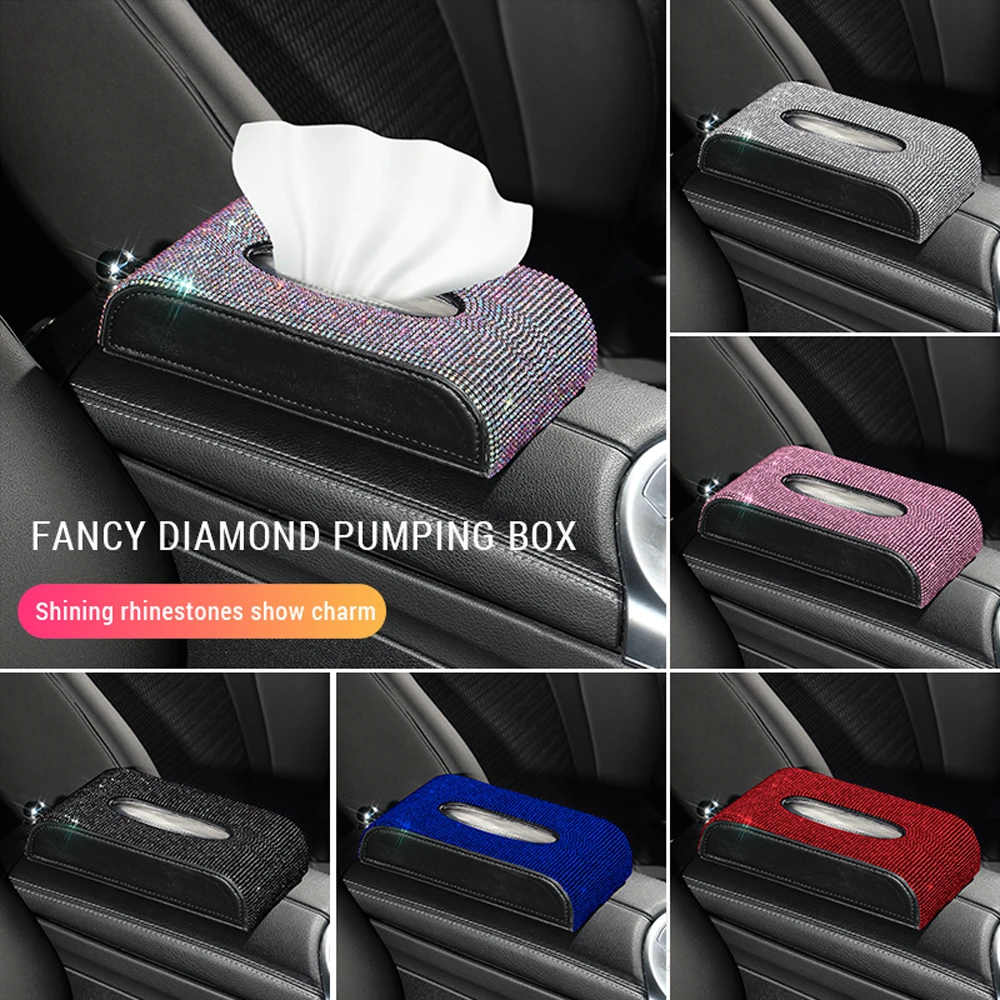 Новинка, креативный держатель для салфеток с кристаллами и бриллиантами для украшения автомобиля, коробка для салфеток, украшение для авто... 
Новинка, креативный держатель для салфеток с кристаллами и бриллиантами для украшения автомобиля, коробка для салфеток, украшение для авто...