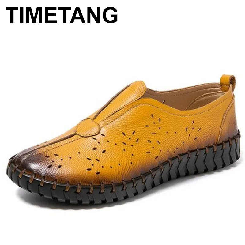 TIMETANGPromotion 2021 Summer Autumn Hollow Breathable Genuine Leather Shoes Women Flat Shoes Soft Sole Comfortable Shoes Loafer
TIMETANGPromotion 2021 Summer Autumn Hollow Breathable Genuine Leather Shoes Women Flat Shoes Soft Sole Comfortable Shoes Loafer