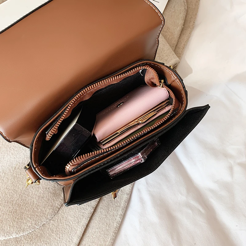 Fashion Chain Panelled Leather Shoulder Bags Women Cute Cross Body Bag Small Flap Purses and Handbags Luxury Designer Sac A Main
Fashion Chain Panelled Leather Shoulder Bags Women Cute Cross Body Bag Small Flap Purses and Handbags Luxury Designer Sac A Main