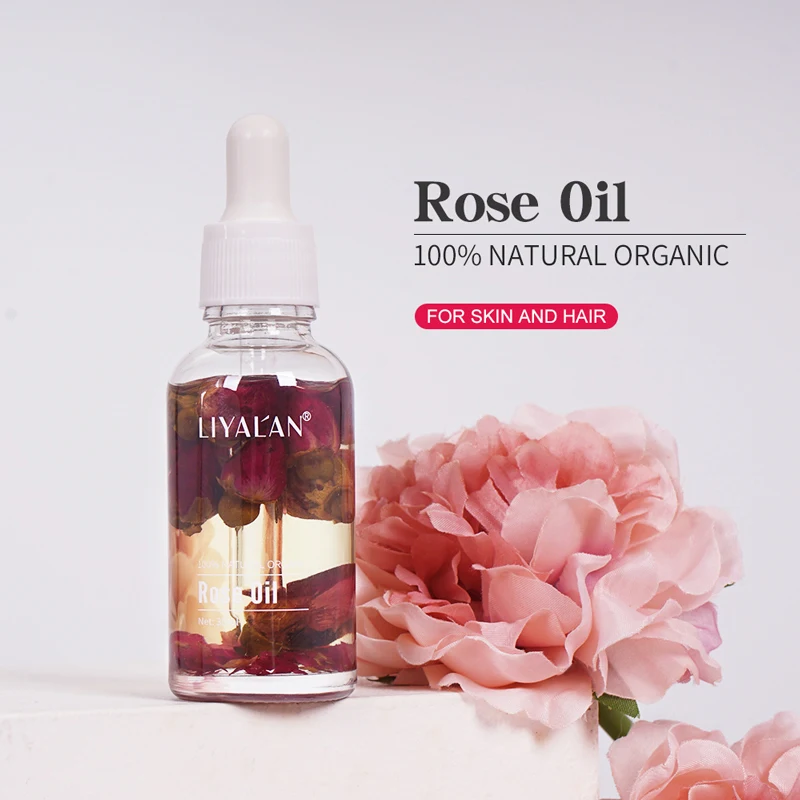 LIYAL'AN Pure Rose Petal Essential Oli Skin Care SPA Massage Moisturizing Flower Oil Multi-Purpose For Face Body And Hair 30ML
LIYAL'AN Pure Rose Petal Essential Oli Skin Care SPA Massage Moisturizing Flower Oil Multi-Purpose For Face Body And Hair 30ML