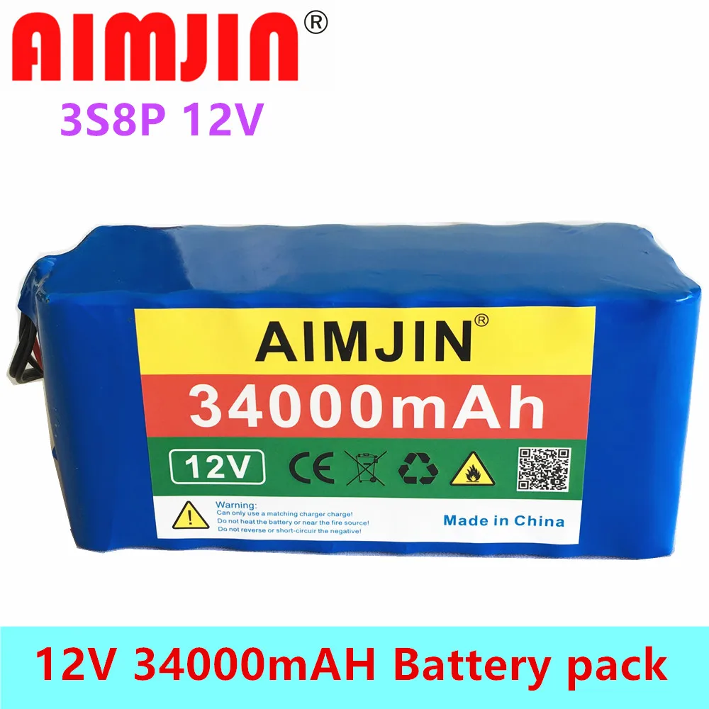 34000mAh 12V 18650 Lithium Battery Pack Large Capacity 3s8p 12V Lithium Battery Protection Board 12v 30000mAh Capacity+Charger
34000mAh 12V 18650 Lithium Battery Pack Large Capacity 3s8p 12V Lithium Battery Protection Board 12v 30000mAh Capacity+Charger