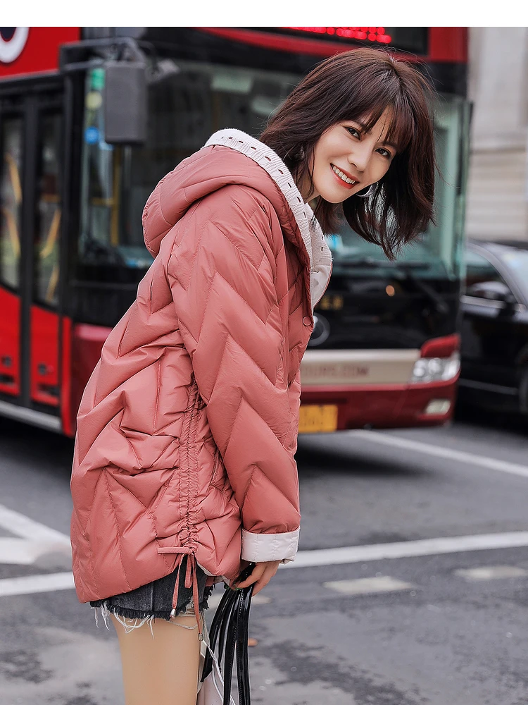 FMFSSOM Striped Knitted Hooded Duck Down Loose Down Jacket 2022 Winter Women Wrinkled Waist Casual Fashion Coat Blue Outwear
FMFSSOM Striped Knitted Hooded Duck Down Loose Down Jacket 2022 Winter Women Wrinkled Waist Casual Fashion Coat Blue Outwear