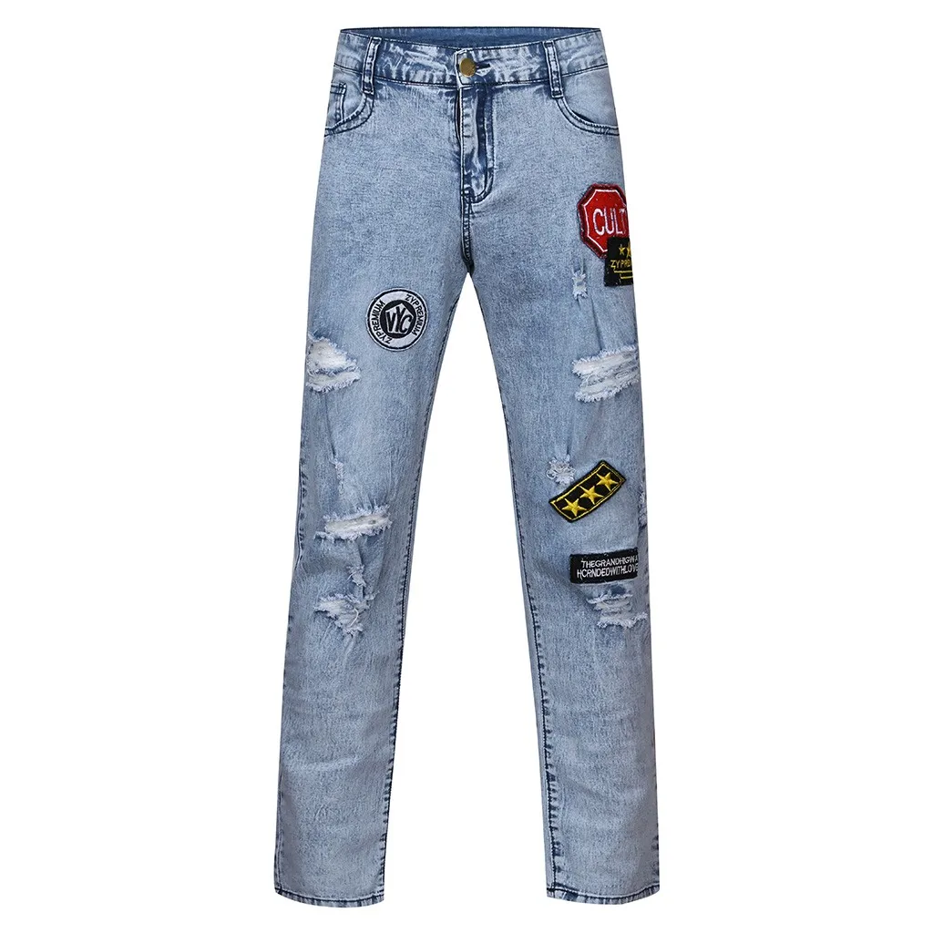 New Skinny Jeans men Streetwear Destroyed Ripped Jeans Homme Hip Hop Broken modis male Pencil Biker Embroidery Patch Pants
New Skinny Jeans men Streetwear Destroyed Ripped Jeans Homme Hip Hop Broken modis male Pencil Biker Embroidery Patch Pants