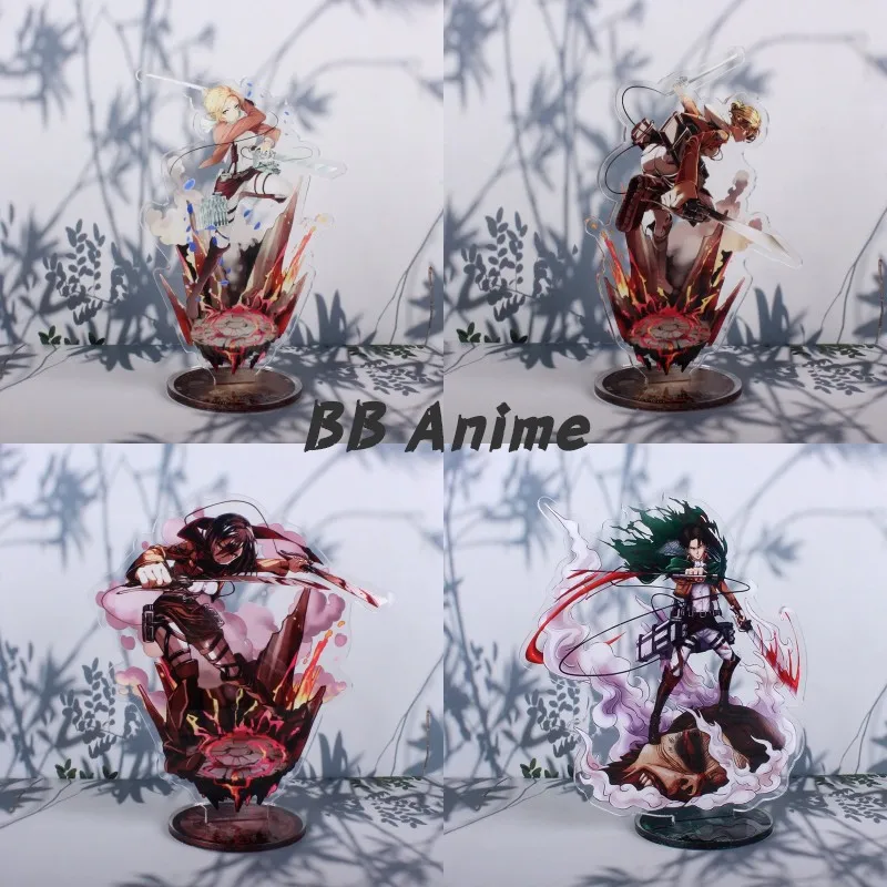 Anime Attack on Titan Acrylic Figure Stand Model Toys two-sided Action Desktop Decoration Pendant Toy Gift Keychains
Anime Attack on Titan Acrylic Figure Stand Model Toys two-sided Action Desktop Decoration Pendant Toy Gift Keychains