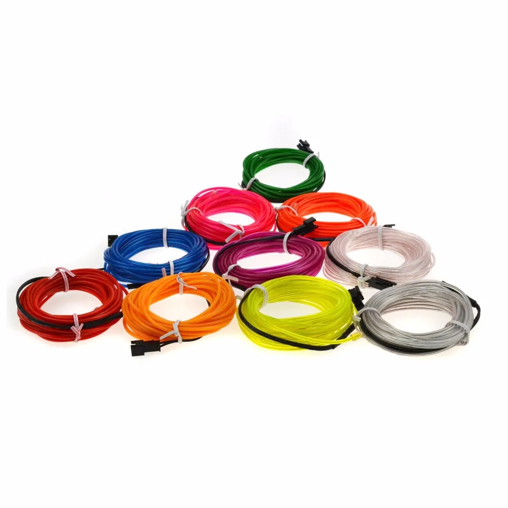 Новая неоновая трубка EL Wire 5 м, гибкие электролюминесцентные лампы + контроллер 3 в, синие, желтые, красные, белые, зеленые, для украшения автом...
Новая неоновая трубка EL Wire 5 м, гибкие электролюминесцентные лампы + контроллер 3 в, синие, желтые, красные, белые, зеленые, для украшения автом...