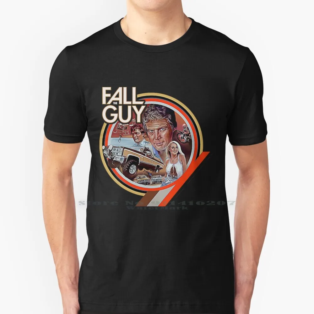 

The Fall Guy T - Shirt T Shirt 100% Pure Cotton The Fall Guy 1980s 80s Adventure Bounty Hunter Collectibles Colt Seavers