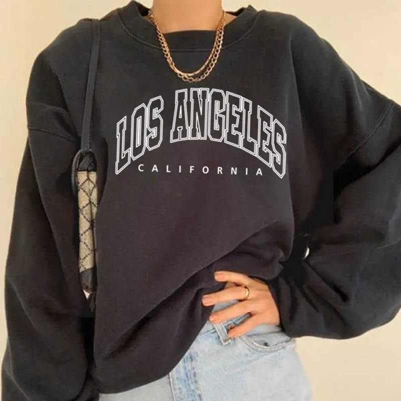 New Winter 2021 Round Neck Women's Streetwear Loose Pullover LosAngeles Alphabet Printed Women's Oversize Street Trendsetter Top
New Winter 2021 Round Neck Women's Streetwear Loose Pullover LosAngeles Alphabet Printed Women's Oversize Street Trendsetter Top