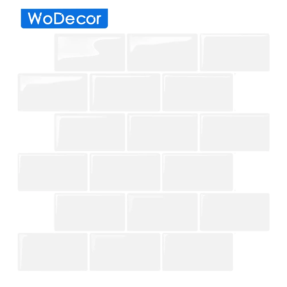 WODECOR 2.5MM Thickness Wall Tile Peel And Stick Bathroom Waterproof Backsplash Interior Decoration Easy To Cut Wall Tiles
WODECOR 2.5MM Thickness Wall Tile Peel And Stick Bathroom Waterproof Backsplash Interior Decoration Easy To Cut Wall Tiles