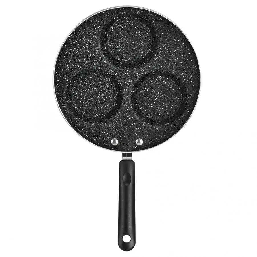 Pans 3 Round Holes Non Stick Coating Eggs Frying Pan Home Kitchen Cookware Breakfast Cooking Tool 
Pans 3 Round Holes Non Stick Coating Eggs Frying Pan Home Kitchen Cookware Breakfast Cooking Tool