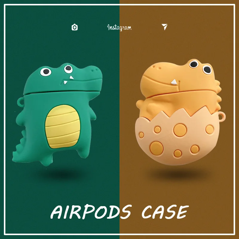 Cute Three-dimensional Crocodile Dinosaur Earphone Case AirPods 1 Case AirPods 2 Case Airpods Case Earphone Accessories Case
Cute Three-dimensional Crocodile Dinosaur Earphone Case AirPods 1 Case AirPods 2 Case Airpods Case Earphone Accessories Case