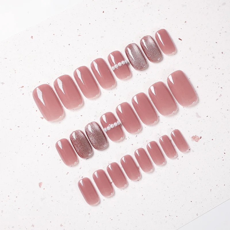 Hot 24pcs Frosted Pink Diamond Wear Long Paragraph Fashion Manicure Patch False Nails Save Time Wearable Nail Patch EY669
Hot 24pcs Frosted Pink Diamond Wear Long Paragraph Fashion Manicure Patch False Nails Save Time Wearable Nail Patch EY669