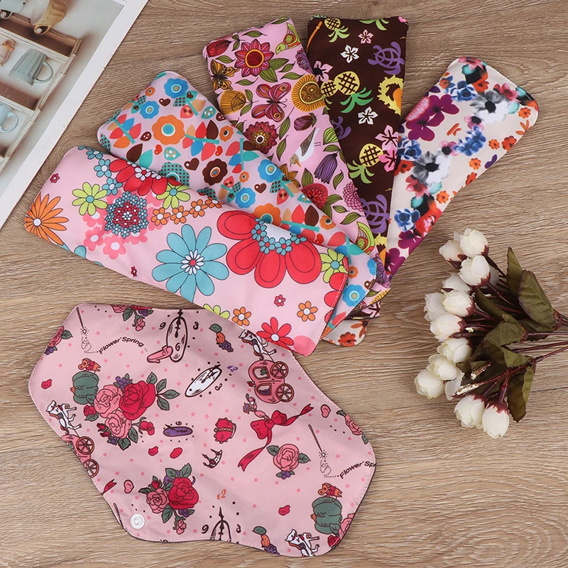 Women Reusable Waterproof Mummy Pads Flower Printed Bamboo Charcoal Fleece Inner Lady Cloth Menstrual Pads 
Women Reusable Waterproof Mummy Pads Flower Printed Bamboo Charcoal Fleece Inner Lady Cloth Menstrual Pads