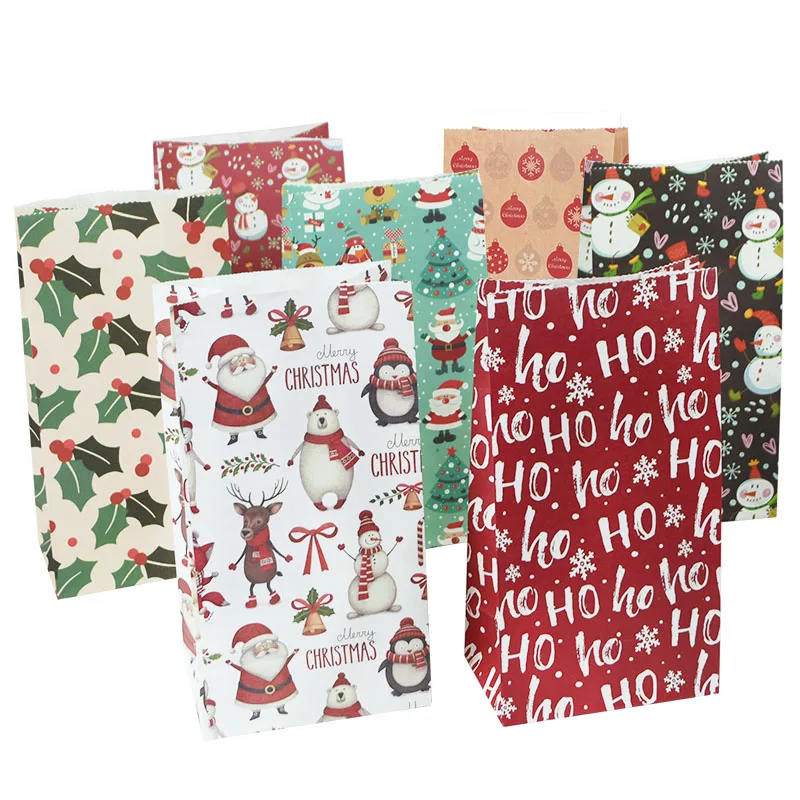 10pcs Kraft Paper Candy Cookie Bag Santa Claus Snowman Christmas Gift Packing Bags Xmas Navidad New Year Party Decor Supplies
10pcs Kraft Paper Candy Cookie Bag Santa Claus Snowman Christmas Gift Packing Bags Xmas Navidad New Year Party Decor Supplies
