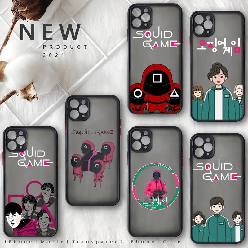 Squid Game Round Six Phone Case Matte Transparent for iphone 11 12 pro mini XS XR X max 7 8 plus TPU Mobile bags
Squid Game Round Six Phone Case Matte Transparent for iphone 11 12 pro mini XS XR X max 7 8 plus TPU Mobile bags