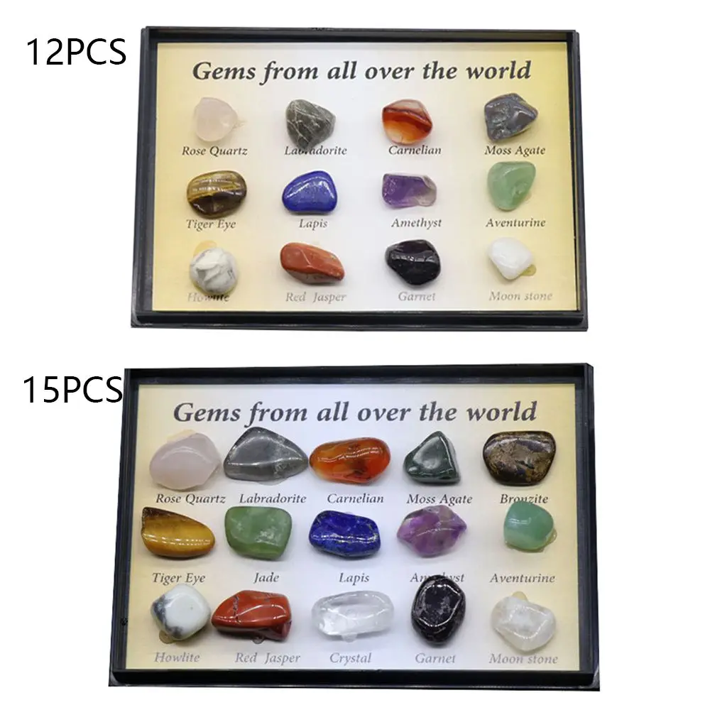 12/15PCS Natural Polished Mineral Ore Samples Quartz Crystal Raw Gemstones Stone Collectible Geography Teaching Decor Gift
12/15PCS Natural Polished Mineral Ore Samples Quartz Crystal Raw Gemstones Stone Collectible Geography Teaching Decor Gift