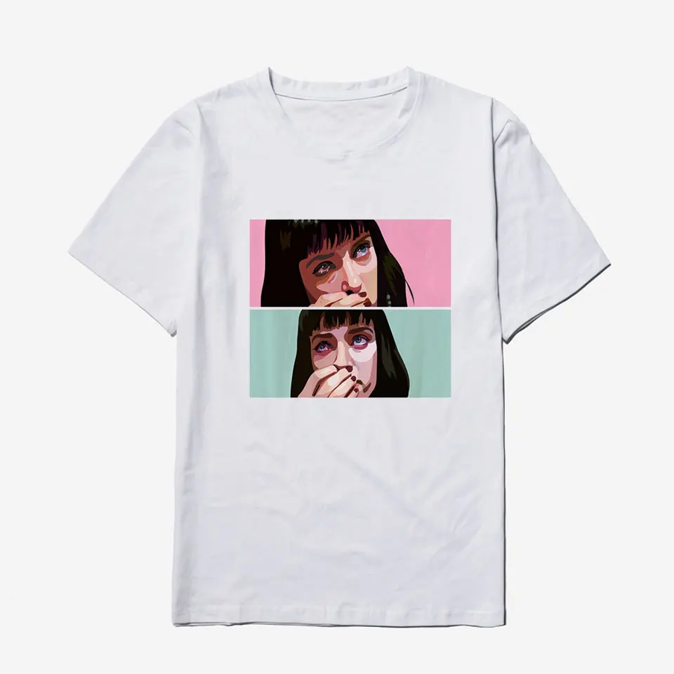 New Fashion Pulp Fiction Mia Wallace Casual T-Shirt Men Funny Style Streetwear Ladies Women Tshirts For Summer Streetwear
New Fashion Pulp Fiction Mia Wallace Casual T-Shirt Men Funny Style Streetwear Ladies Women Tshirts For Summer Streetwear