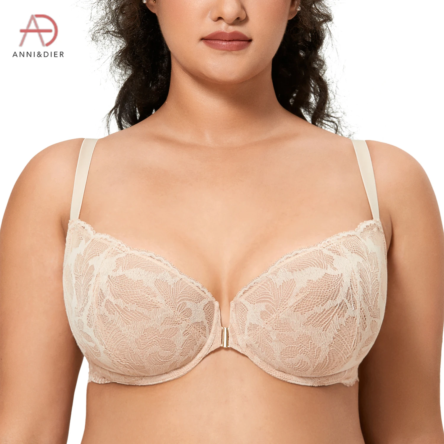 Women's Sheer Lace Balconette Bra Front Closure Plus Size Sexy Unlined Underwire Underwear Black Beige 38 40 42 B C D DD E F
Women's Sheer Lace Balconette Bra Front Closure Plus Size Sexy Unlined Underwire Underwear Black Beige 38 40 42 B C D DD E F