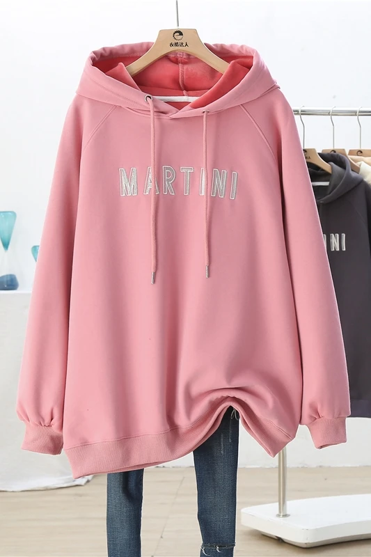 Women Plus Fleece Sweatshirts 2021 New Autumn Winter Warm Clothes Loose Embroidery Letter Long Sleeve Hooded Hoodies Outwear
Women Plus Fleece Sweatshirts 2021 New Autumn Winter Warm Clothes Loose Embroidery Letter Long Sleeve Hooded Hoodies Outwear
