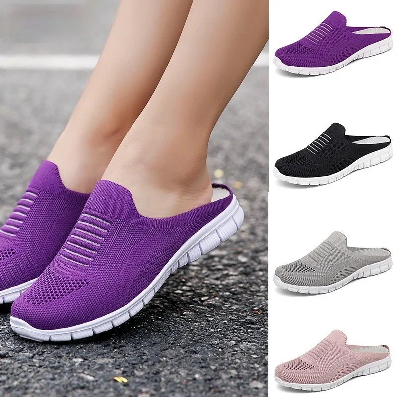Women lightweight Round Toe Mules Flats Soft House Slippers Female Slides Black Summer Shoes Casual Breathable Mesh Lazy Shoes
Women lightweight Round Toe Mules Flats Soft House Slippers Female Slides Black Summer Shoes Casual Breathable Mesh Lazy Shoes