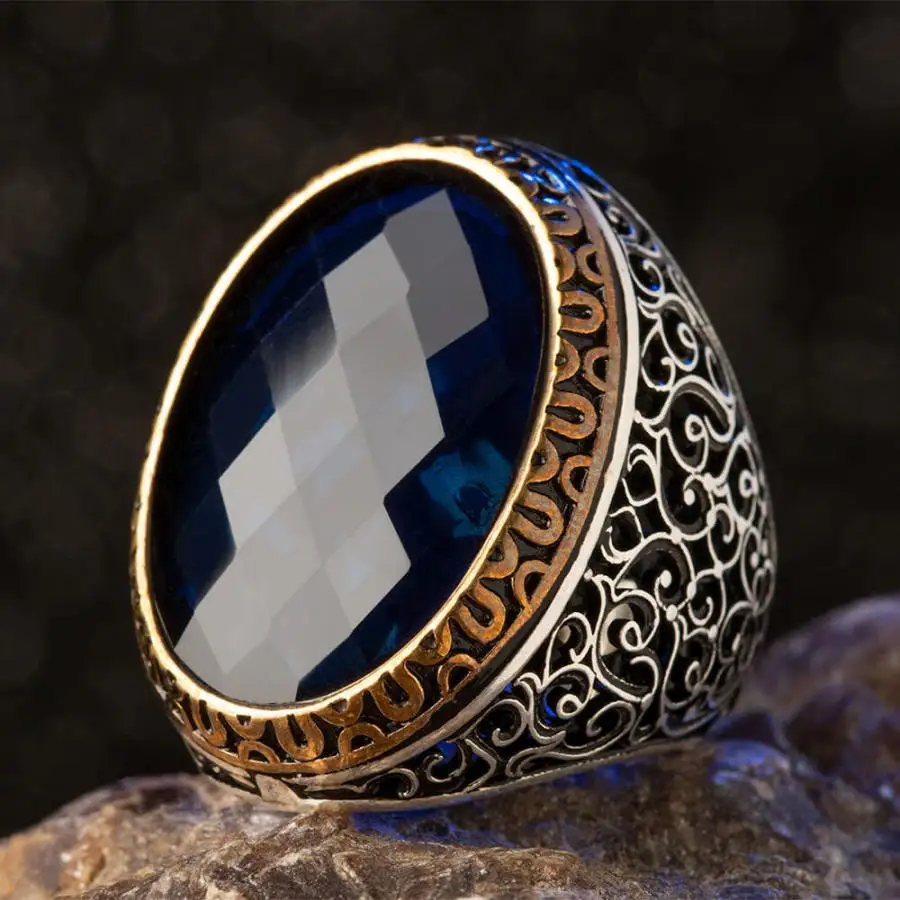 Sterling Silver Ottoman Silver,,Handmade Man Ring (Zircon) 925k Sterling Silver Made in Turkey Outstanding Gift
Sterling Silver Ottoman Silver,,Handmade Man Ring (Zircon) 925k Sterling Silver Made in Turkey Outstanding Gift