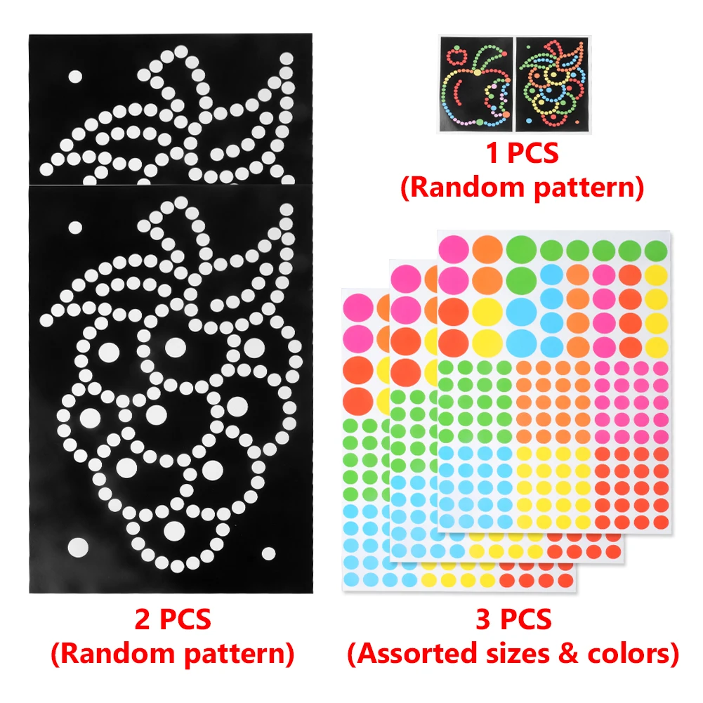 DIY Mosaic Dot Cartoon Stickers for Kids Concentration Patience Coordination Training Montessori Learning Education Toys Gifts
DIY Mosaic Dot Cartoon Stickers for Kids Concentration Patience Coordination Training Montessori Learning Education Toys Gifts