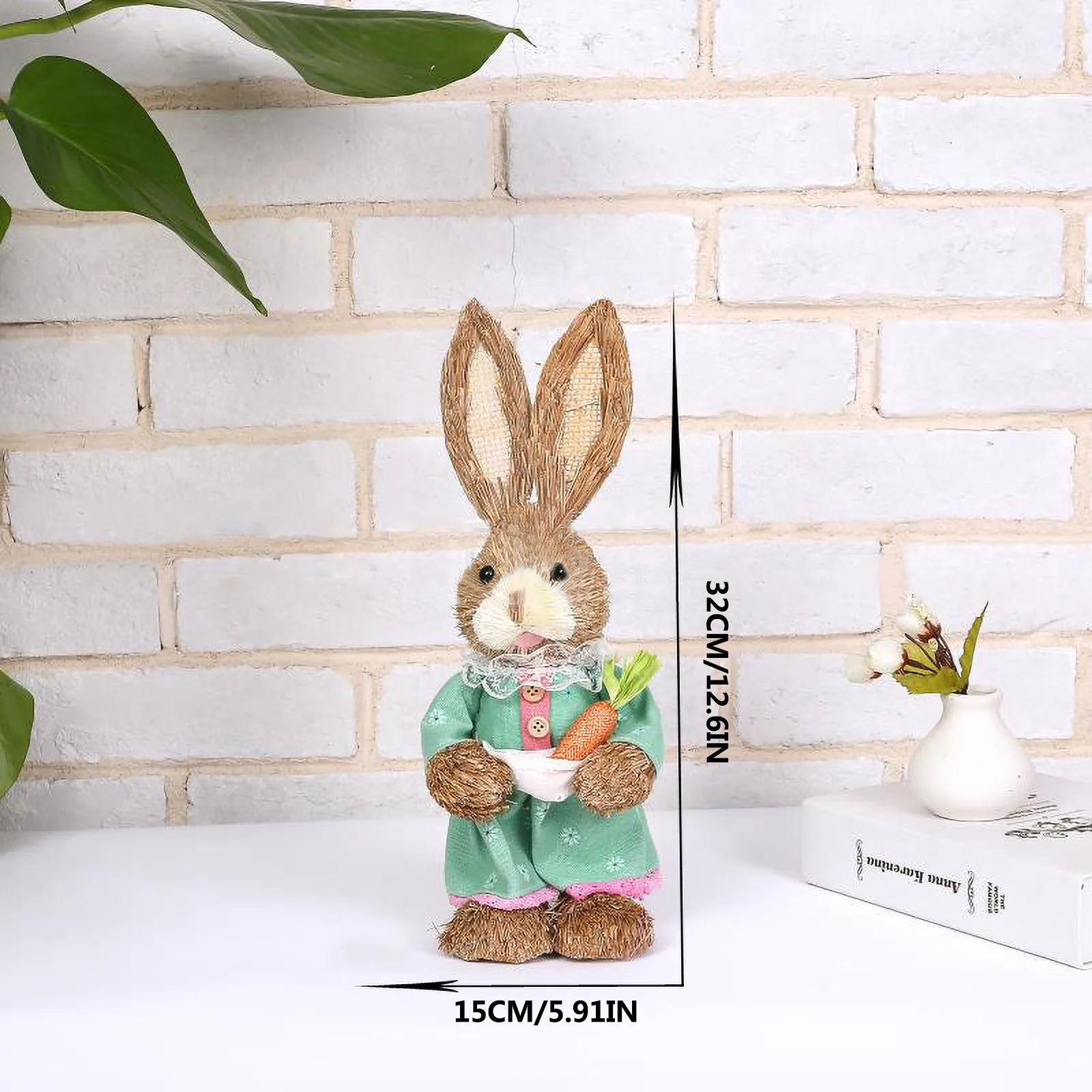 Lifelike Animal Easter Day Simulation Rabbit Straw Bunny Ornament Internal Car Decoration Children's toys Creative Straw Bunny
Lifelike Animal Easter Day Simulation Rabbit Straw Bunny Ornament Internal Car Decoration Children's toys Creative Straw Bunny