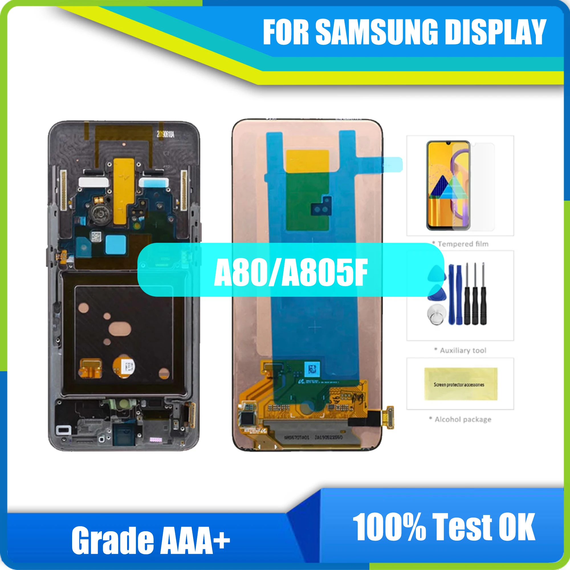 Super AMOLED дисплей для Samsung Galaxy A80 A805 SM-A805F A805FD A805A ЖК сенсорный экран дигитайзер монтаж для Samsung A80 LCD
Super AMOLED дисплей для Samsung Galaxy A80 A805 SM-A805F A805FD A805A ЖК сенсорный экран дигитайзер монтаж для Samsung A80 LCD