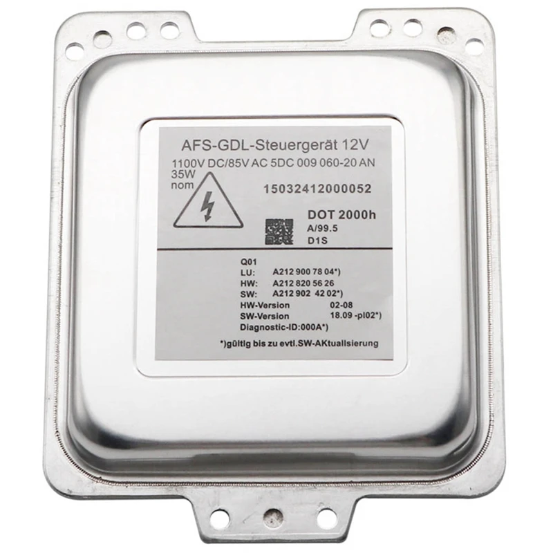 Ксеноновый балласт D1S для фар Mercedes Benz W212, C207, A207, 5DC009060-20, 5DC00906020, ксеноновый балласт 35 Вт, 85 В переменного тока
Ксеноновый балласт D1S для фар Mercedes Benz W212, C207, A207, 5DC009060-20, 5DC00906020, ксеноновый балласт 35 Вт, 85 В переменного тока