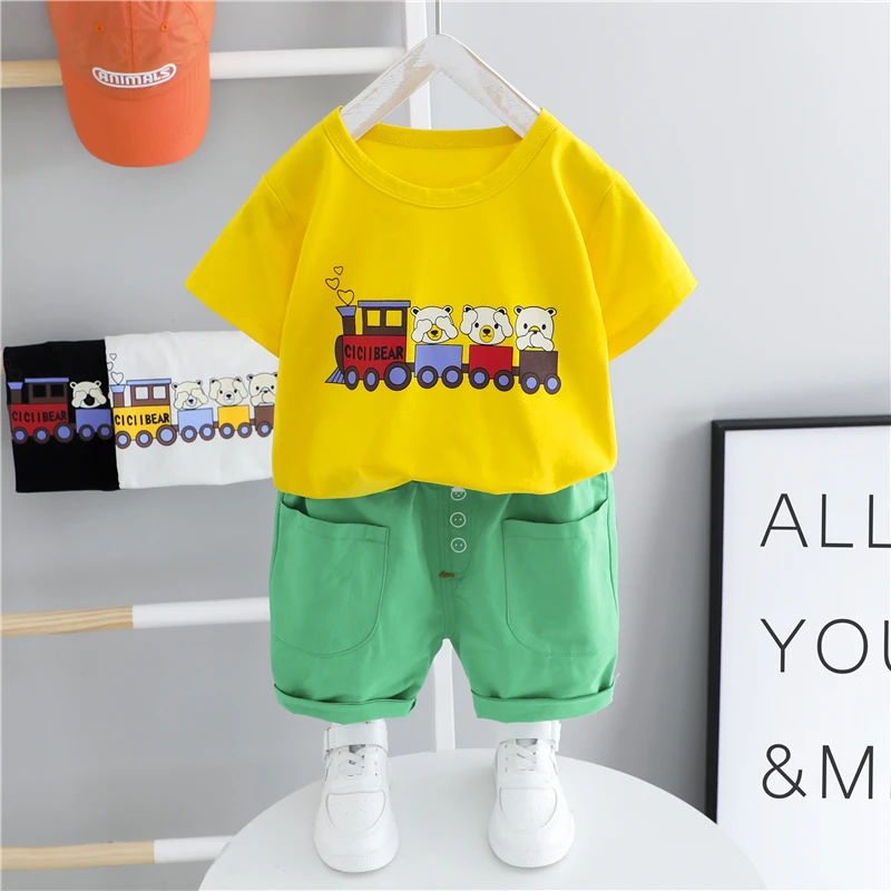 HYLKIDHUOSE Summer Baby Boys Girls Clothing Sets Children Kids Clothes Outfit Toddler Infant Cartoon Bear Cotton T Shirt Shorts
HYLKIDHUOSE Summer Baby Boys Girls Clothing Sets Children Kids Clothes Outfit Toddler Infant Cartoon Bear Cotton T Shirt Shorts