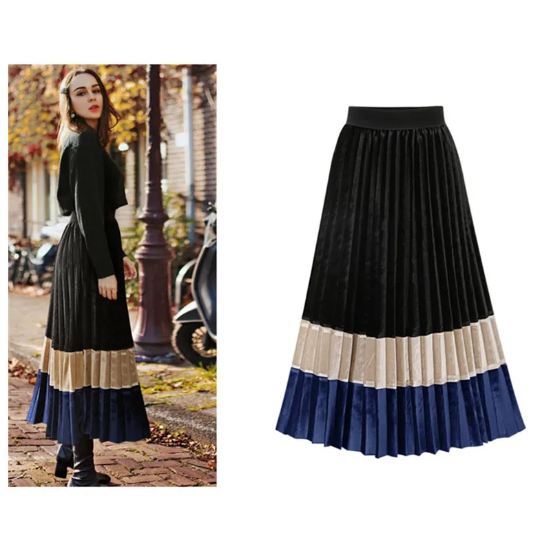 Women Vintage Pleated Three Layers Colors Midi Long Skirt Autumn Female Korean Casual High Waist Chiffon Elegant Noble Skirts
Women Vintage Pleated Three Layers Colors Midi Long Skirt Autumn Female Korean Casual High Waist Chiffon Elegant Noble Skirts