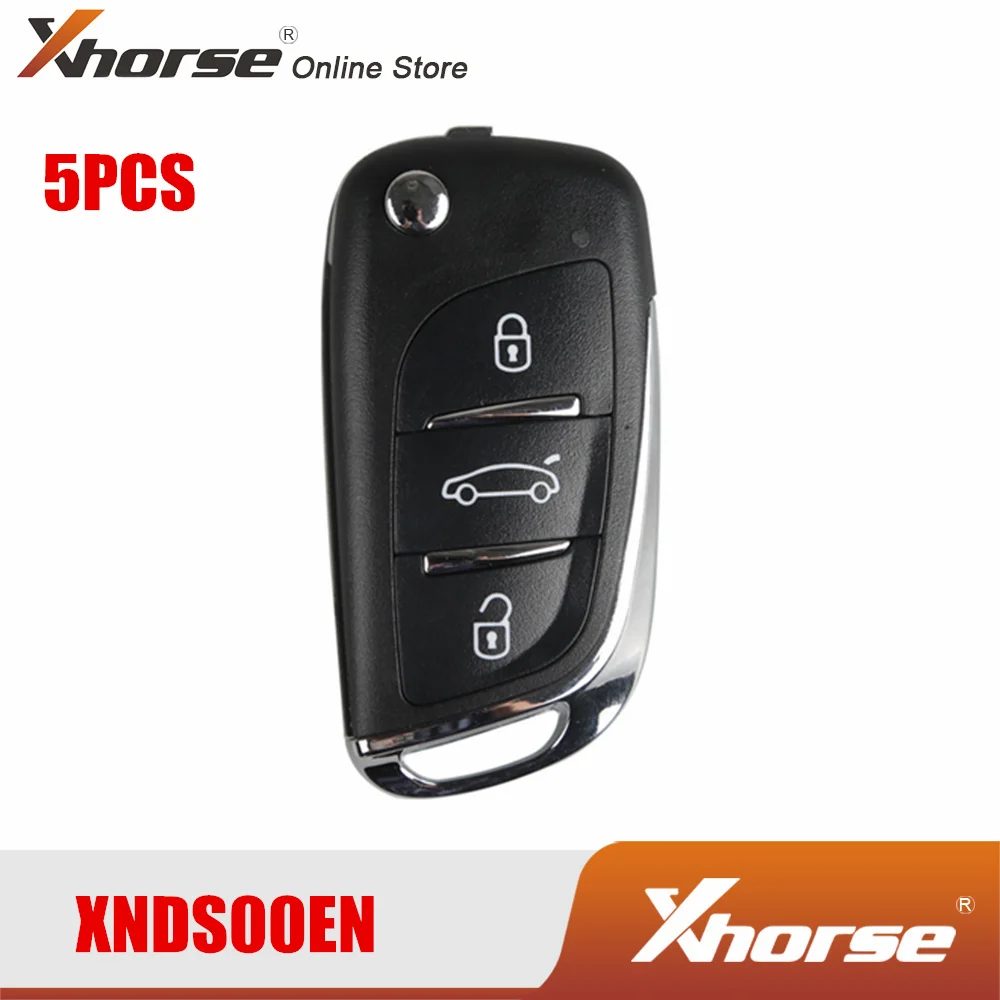 Фото XHORSE XNDS00EN VVDI ключ дистанционный для VW DS Тип 3 кнопки 5 шт.| |