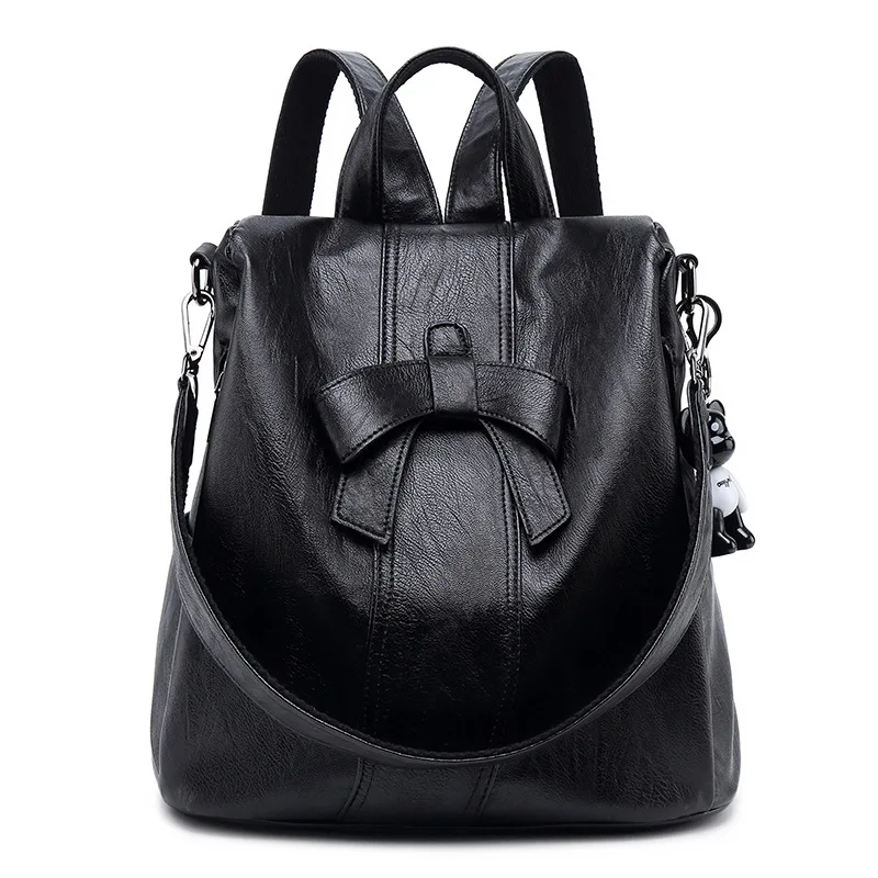 Classic Pu Leather Backpack Women's Backpack Brown Black Bow School Backpacks for Teenager Girls Bags for Women
Classic Pu Leather Backpack Women's Backpack Brown Black Bow School Backpacks for Teenager Girls Bags for Women