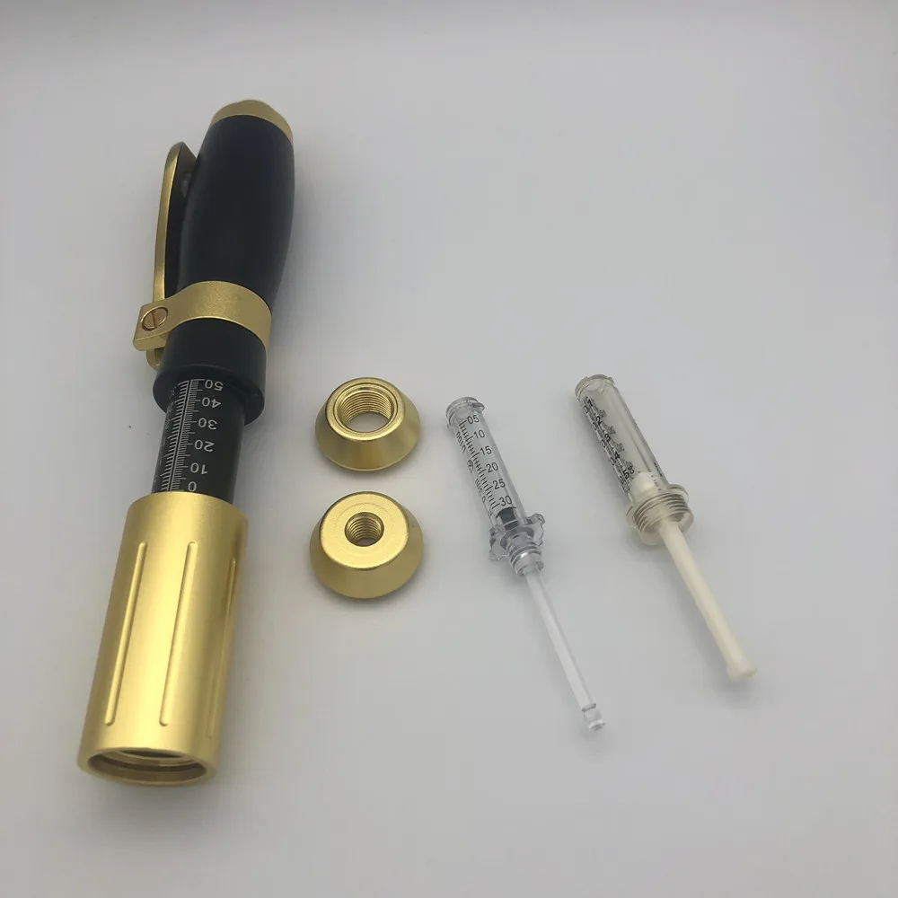 

Гиалуроновая ручка 2 в 1, инъекционная ручка для устранения морщин и лифтинга губ с гиалуроновой кислотой, насадка 0,3 мл и 0,5 мл