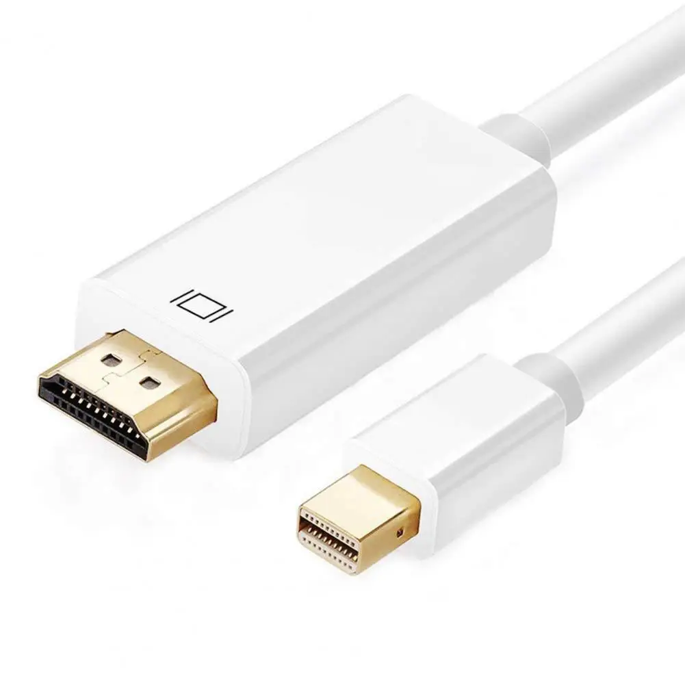 Соединительный кабель 1 8 м с высоким разрешением Plug Play ABS Mini DP в HDMI совместимый