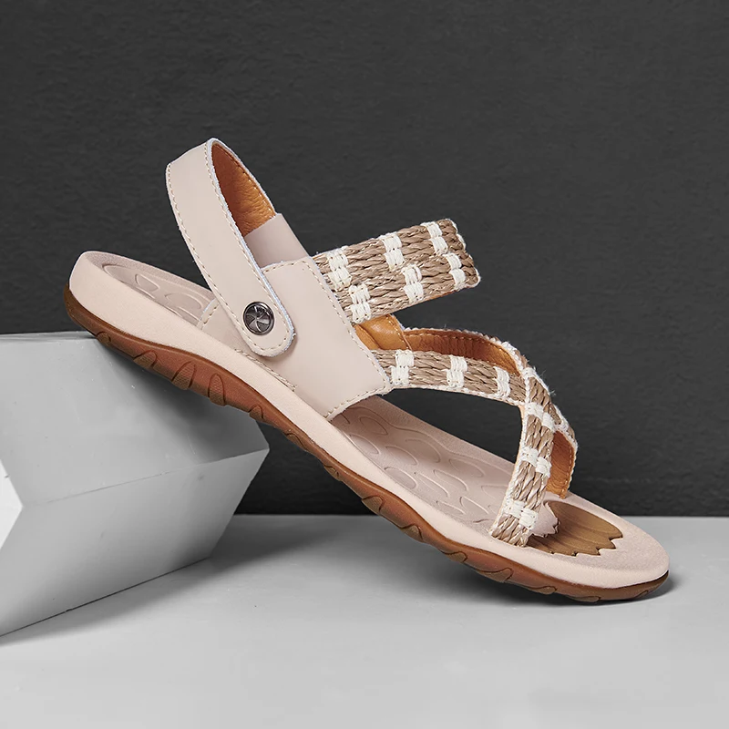 Gladiator Sandals Men Sports Sandals Men Leather Summer Shoes Mens Beach Rubber Casual Hollow Breathable Samool Sandal Strap
Gladiator Sandals Men Sports Sandals Men Leather Summer Shoes Mens Beach Rubber Casual Hollow Breathable Samool Sandal Strap