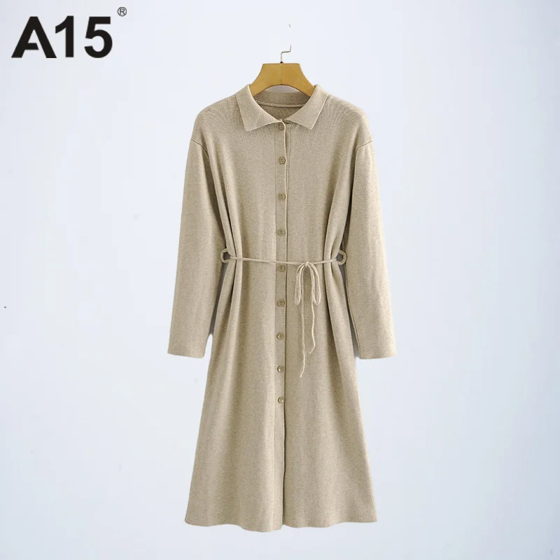 A15 осенняя одежда 2021 Новинка женское модное облегающее однобортное трикотажное элегантное платье в стиле ретро с отложным воротником и дли...
A15 осенняя одежда 2021 Новинка женское модное облегающее однобортное трикотажное элегантное платье в стиле ретро с отложным воротником и дли...