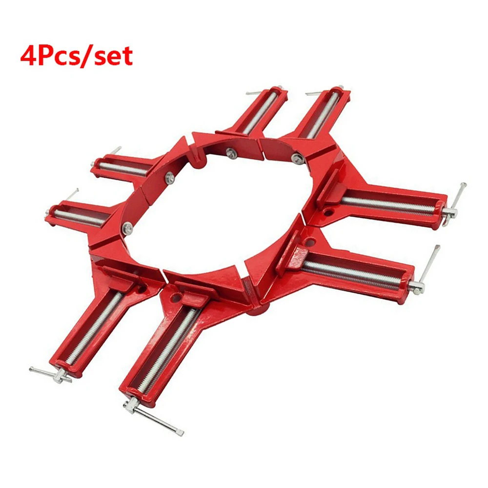 4 PCS 90 Degree Right Angle Angle Clamp Quick Fixed Picture Frame Corner Clamp 100MM Miter Joint Angle Woodworking Tool Clamp
4 PCS 90 Degree Right Angle Angle Clamp Quick Fixed Picture Frame Corner Clamp 100MM Miter Joint Angle Woodworking Tool Clamp