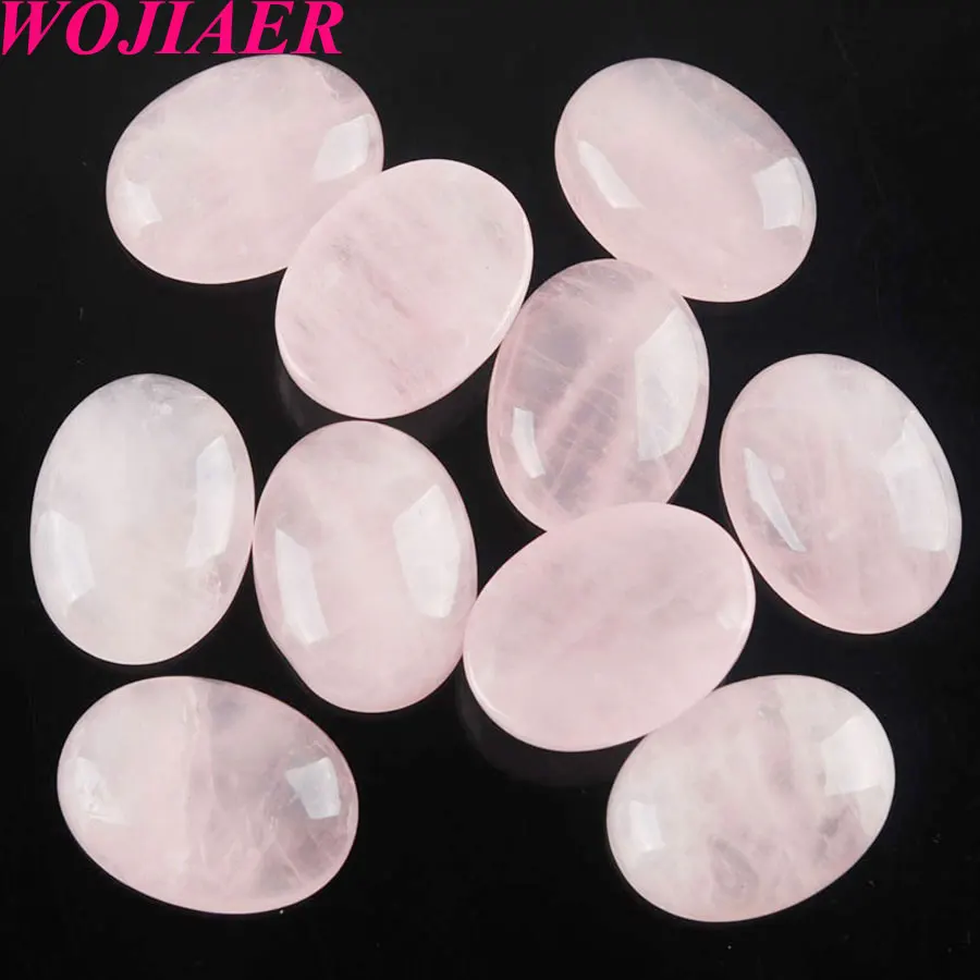 WOJIAER 10Pcs Natural 15x20x6mm Cabochon Bead Oval CAB No Hole Rose Quartz Stone for Women Jewelry Making DIY Fittings U8052
WOJIAER 10Pcs Natural 15x20x6mm Cabochon Bead Oval CAB No Hole Rose Quartz Stone for Women Jewelry Making DIY Fittings U8052