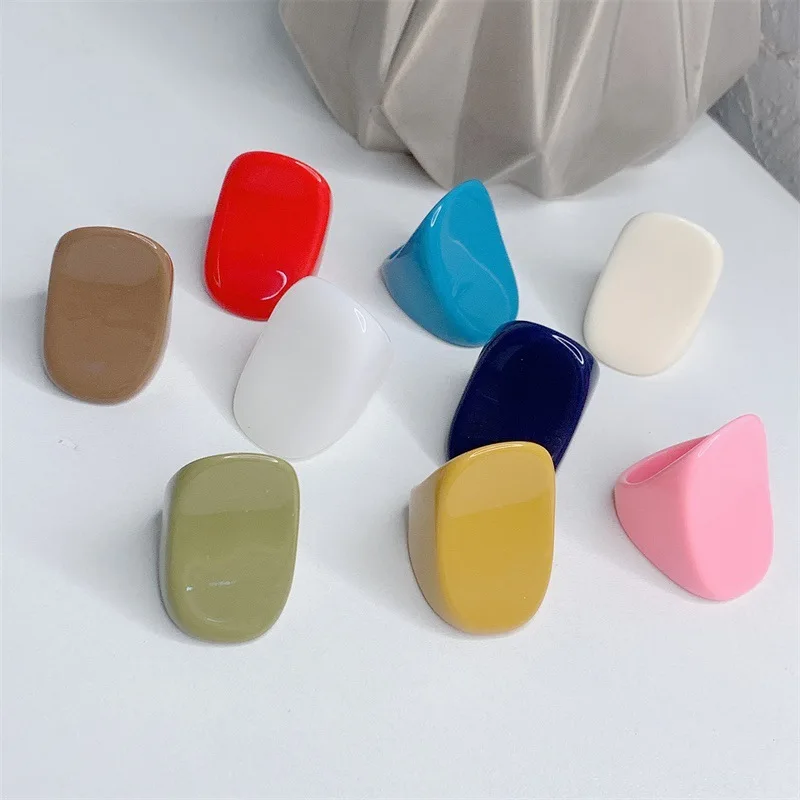 Fashion Multicolor Acrylic Resin Finger Ring For Women Vintage Colorful Geometric Square Ring Wedding Bands Party Birthday Gift
Fashion Multicolor Acrylic Resin Finger Ring For Women Vintage Colorful Geometric Square Ring Wedding Bands Party Birthday Gift