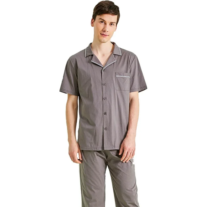 2021 New Pajamas Men's Summer Short Sleeve Home Wear Simple Men's Comfortable Large Size Home Wear Fashion Leisure Thin
2021 New Pajamas Men's Summer Short Sleeve Home Wear Simple Men's Comfortable Large Size Home Wear Fashion Leisure Thin