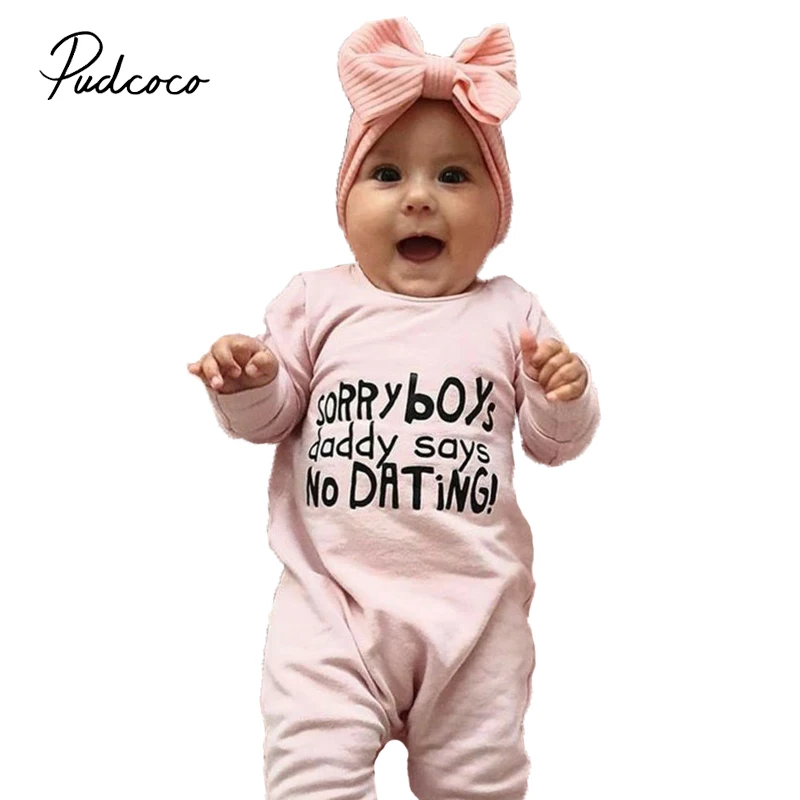 Pudcoco Baby Infant Rompers Baby Girls Long-Sleeved Rompers Letter Print Infant Jumpsuit Baby Toddler Outfits Pink Clothes
Pudcoco Baby Infant Rompers Baby Girls Long-Sleeved Rompers Letter Print Infant Jumpsuit Baby Toddler Outfits Pink Clothes