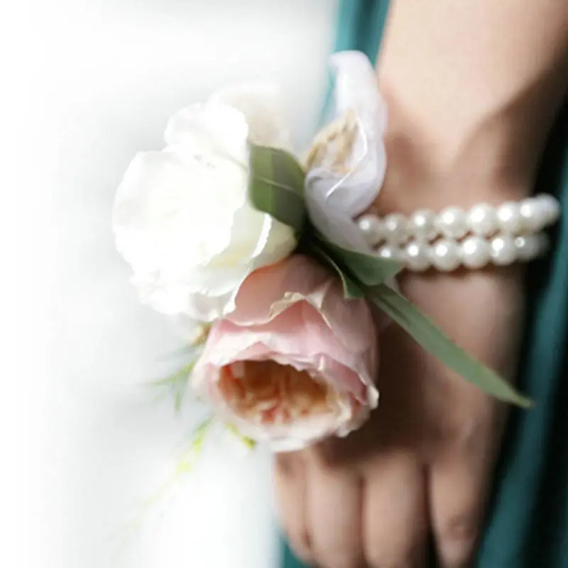 Women Bridesmaid Girl Wedding Wrist Corsage Artificial Pearl Beads Net Yarn Flower Bracelet Wristband Prom Party Decor DIY 50PE
Women Bridesmaid Girl Wedding Wrist Corsage Artificial Pearl Beads Net Yarn Flower Bracelet Wristband Prom Party Decor DIY 50PE